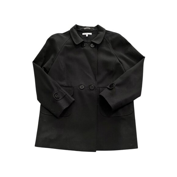 See by Chloe Black Cotton‎ Pea Coat/Jacket, Size US10/Italy 46 - Picture 6 of 16